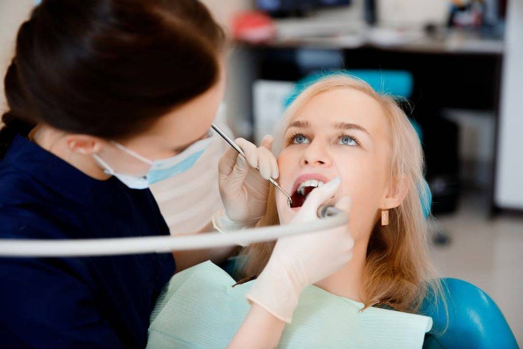 Dental Treatment On A Woman